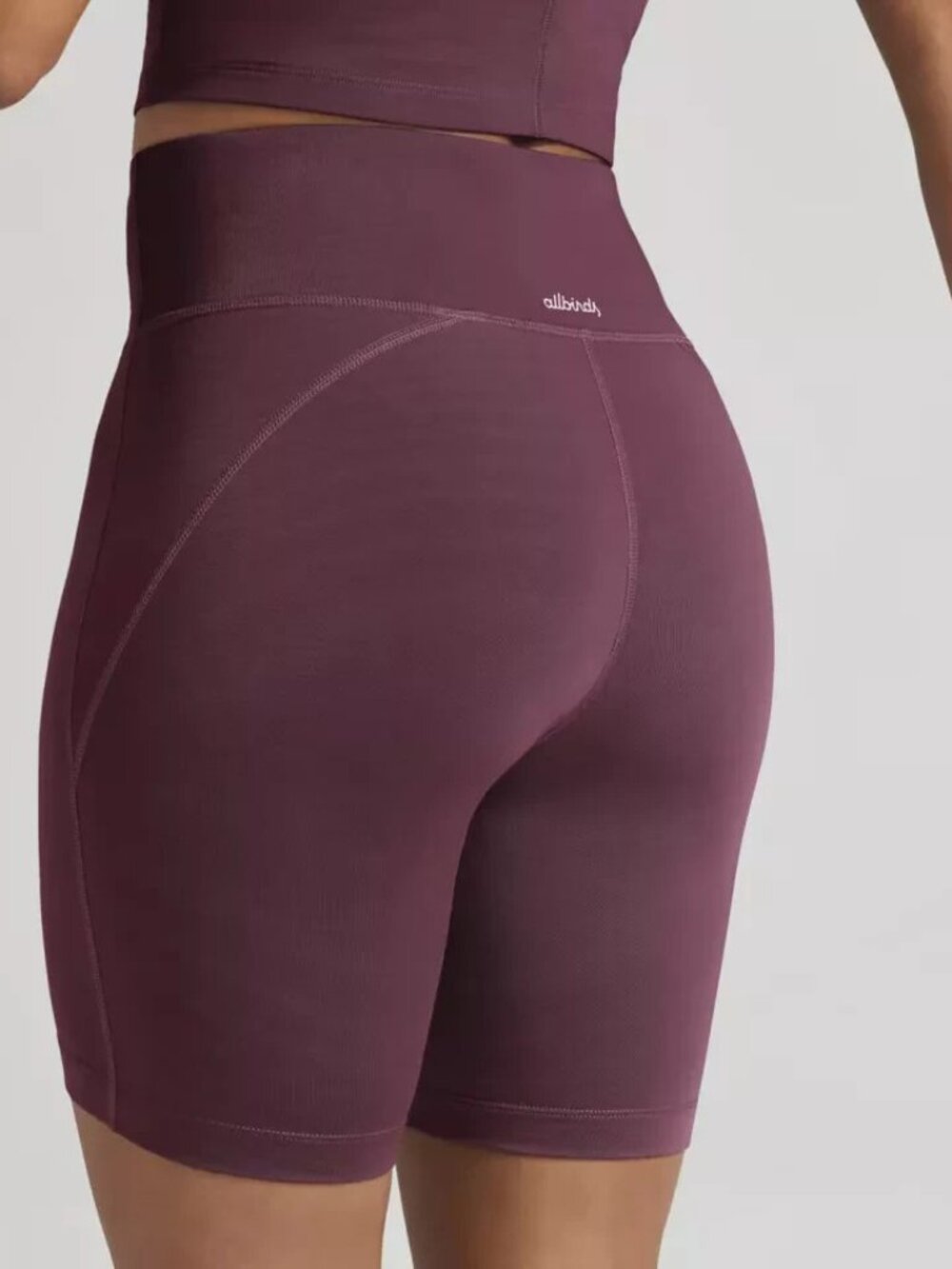 Allbirds Women's 7" Inseam Merino Lyocell Bike Shorts Aubergine Size XS